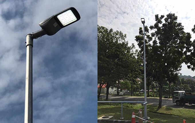 100w led street light project case-1