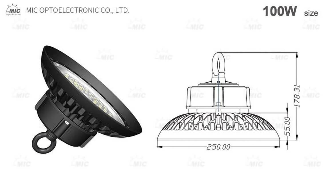 Industrial LED UFO 100w 