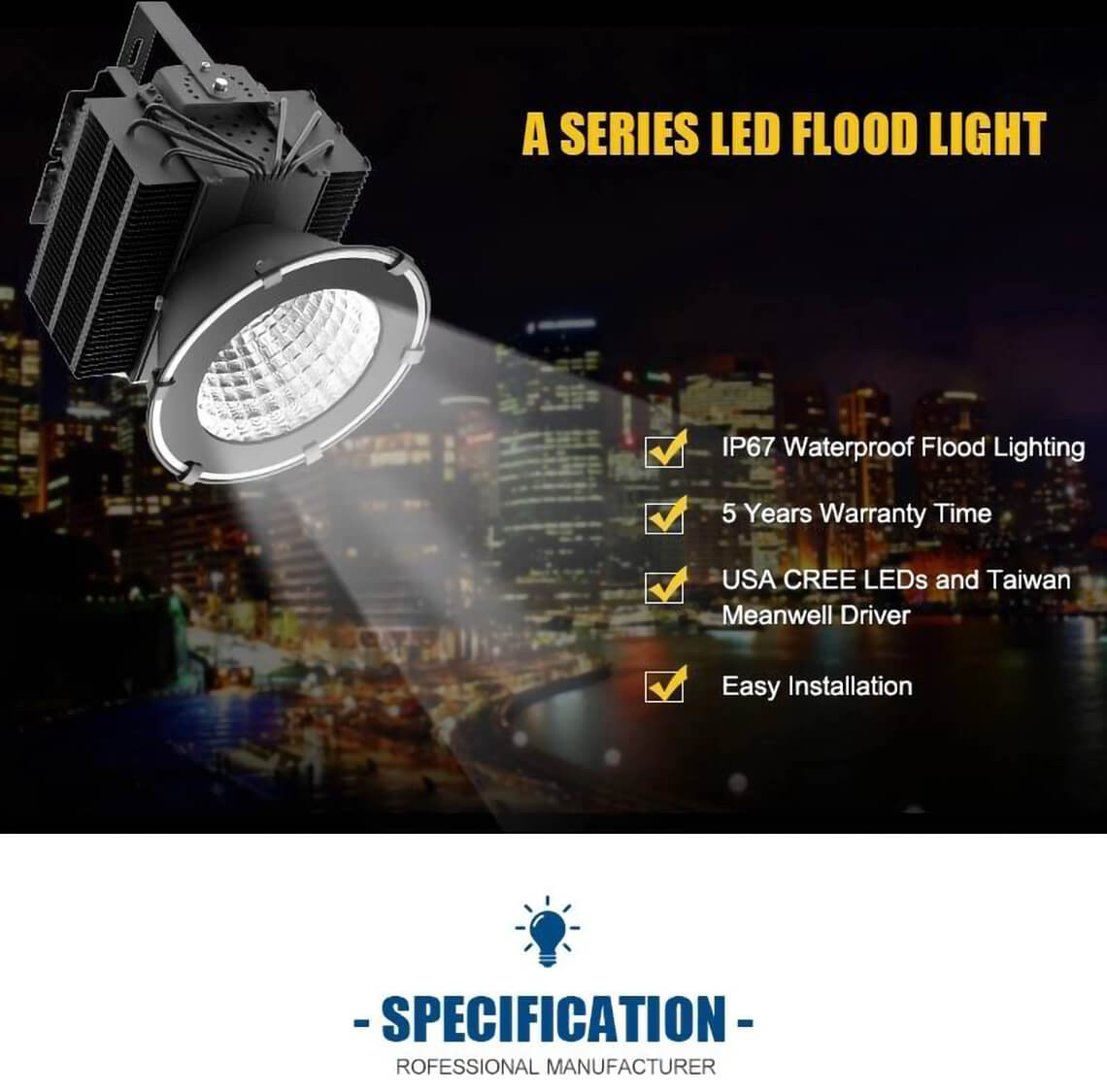 800w LED Flood Light