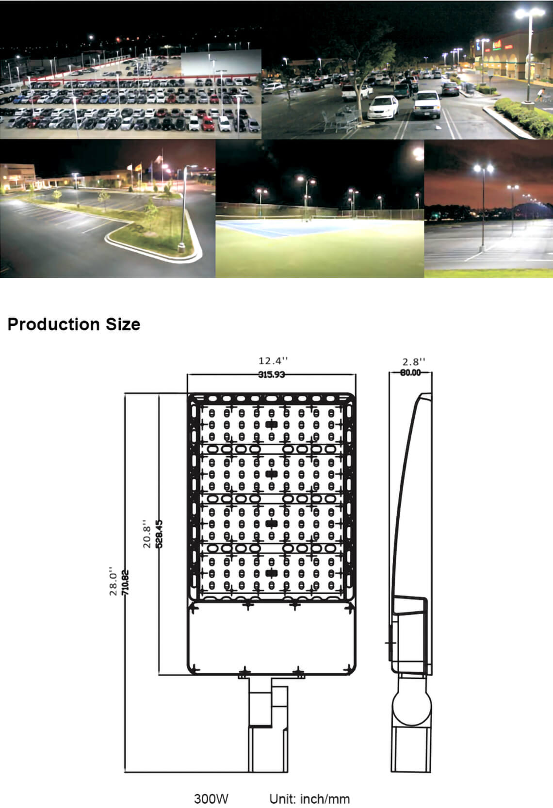 150w LED Shoebox Lights