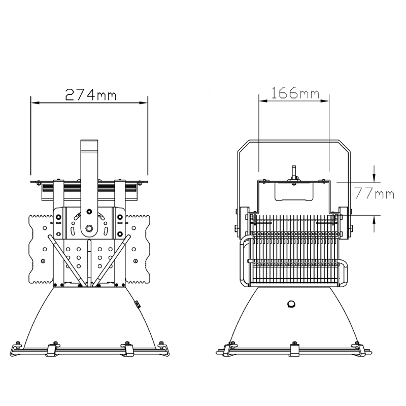 MFL-A300 flood light size