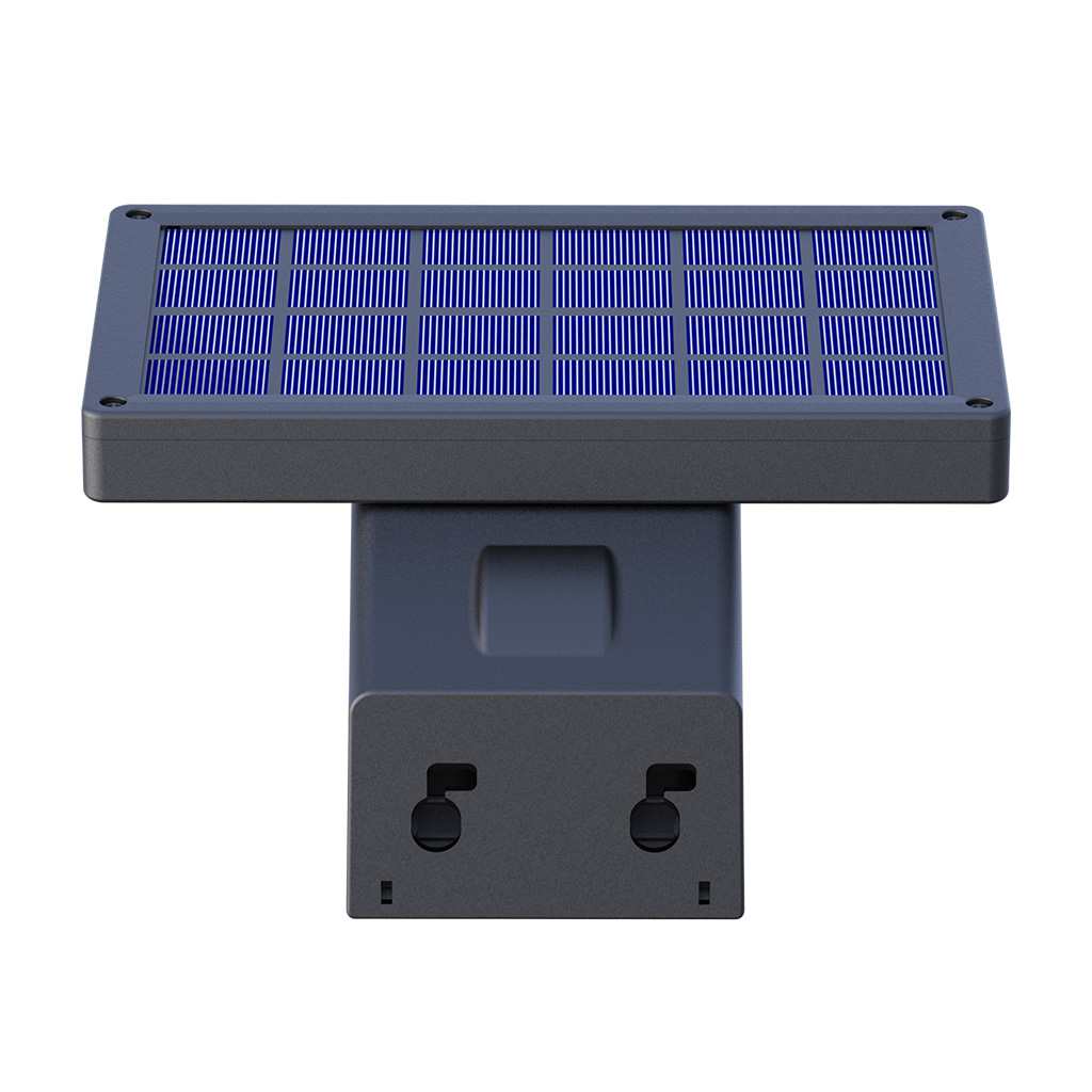 Wewoo - LED Avec panneau solaire argent pour Jardin / Cour / Camping  Extérieur HBT-1606 5.0 V 3.2 W 800 LM 48 SMD 2835 Capteur de Radar de  Mouvement Triangle Économie D'énergie
