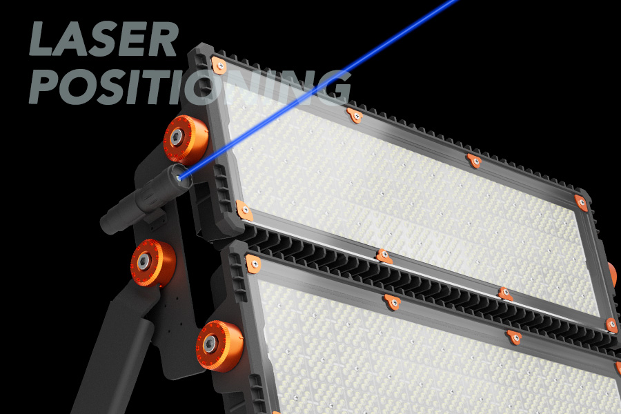 flood light laser-positioning