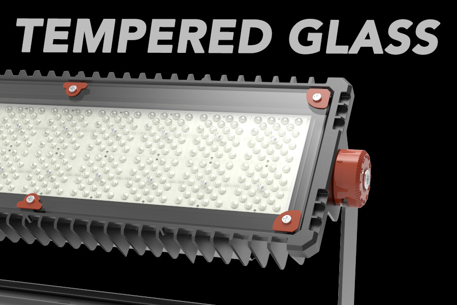 led highmast light 500W with tempered glass
