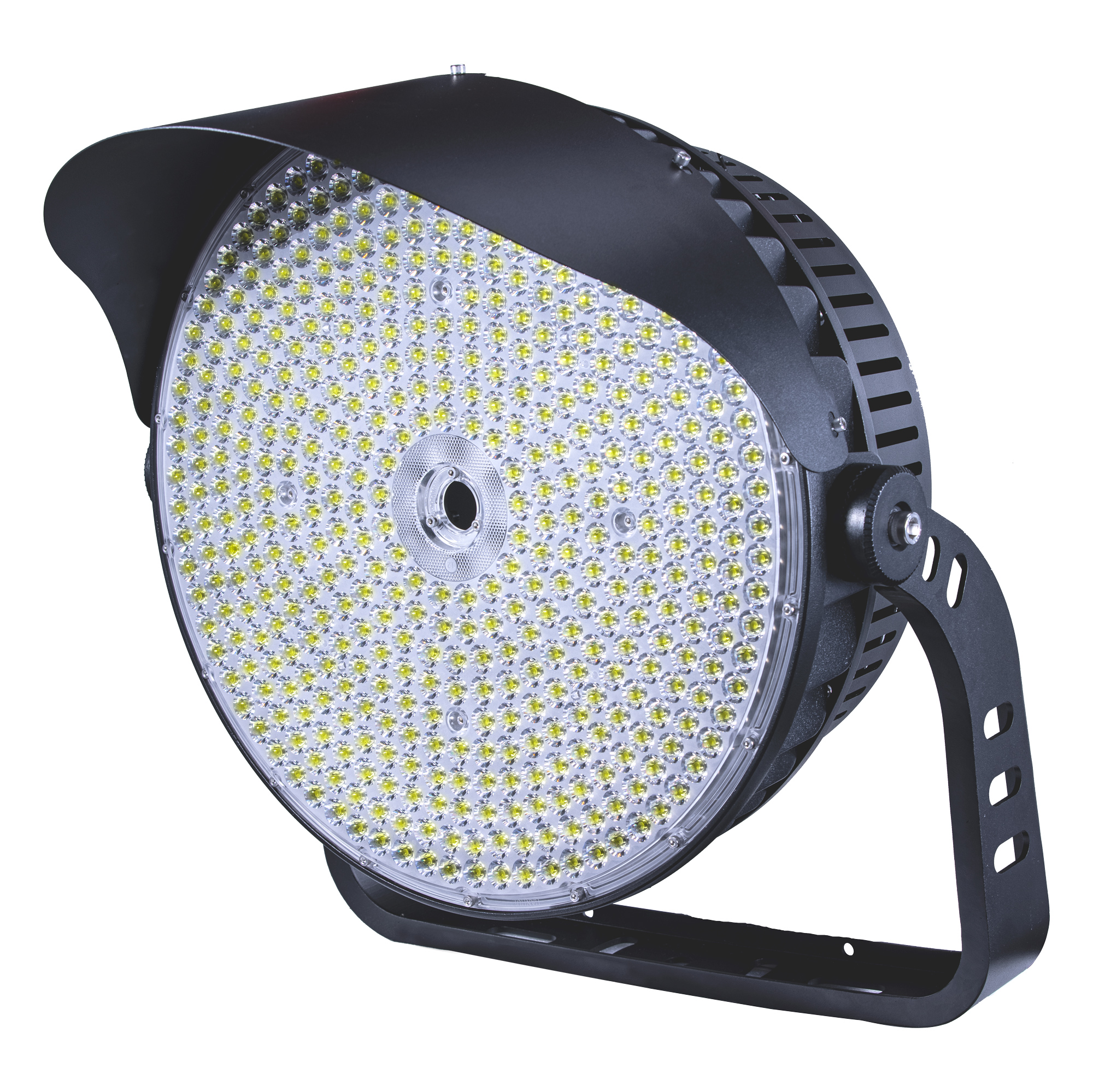 round spotlight 1000w side view MFL-R1000-3