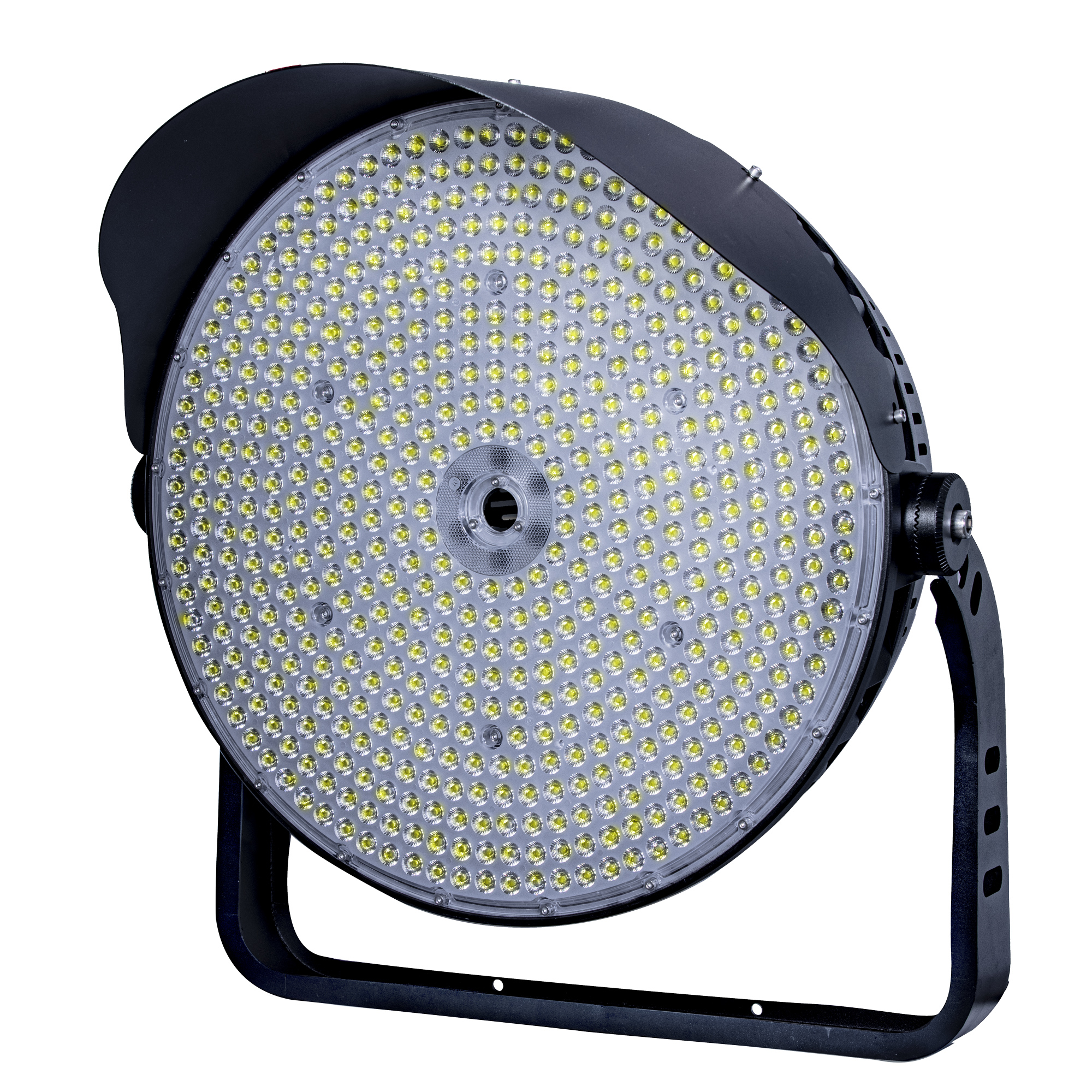 round spotlight 1200w side view MFL-R1200-3