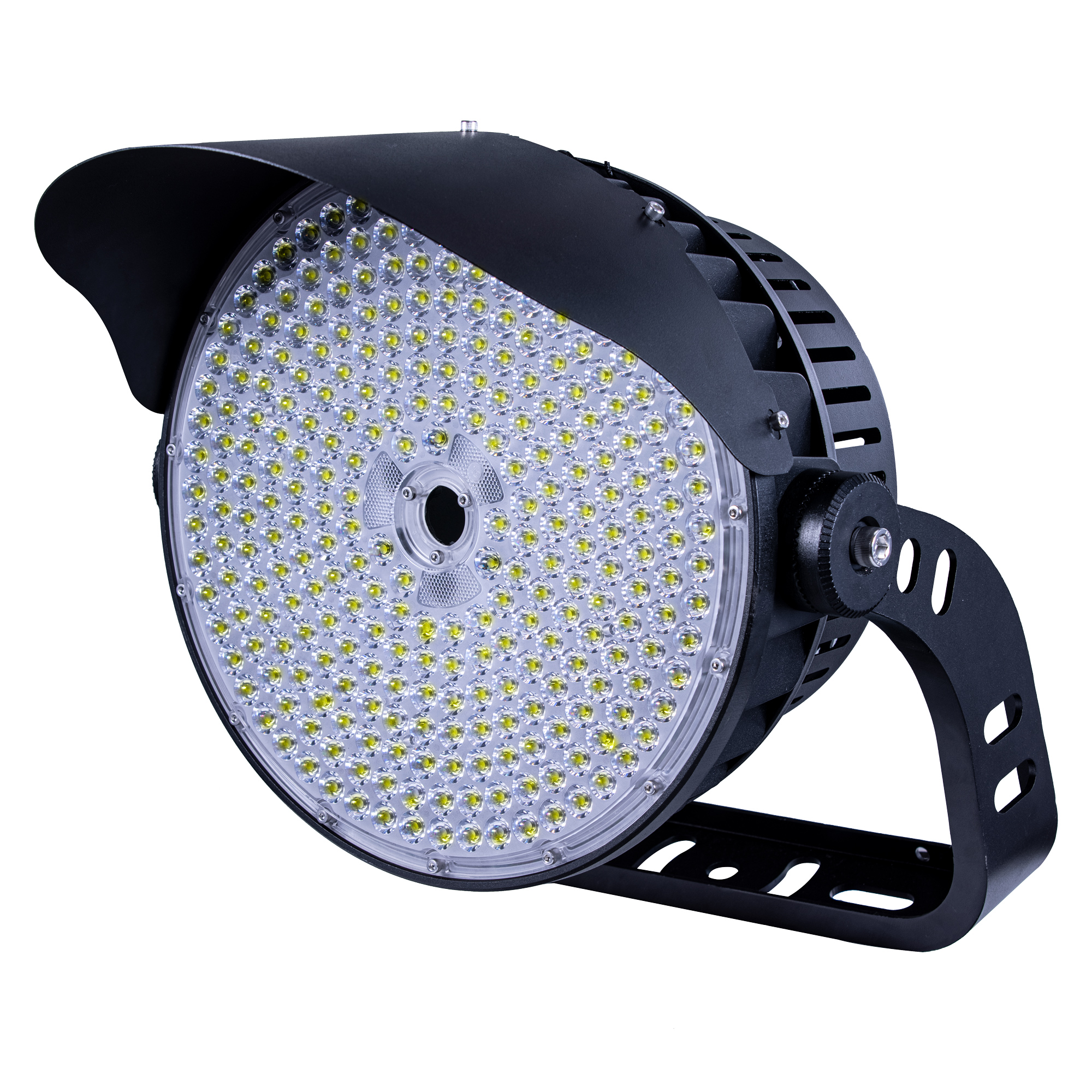 round spotlight 600w side view MFL-R600-3