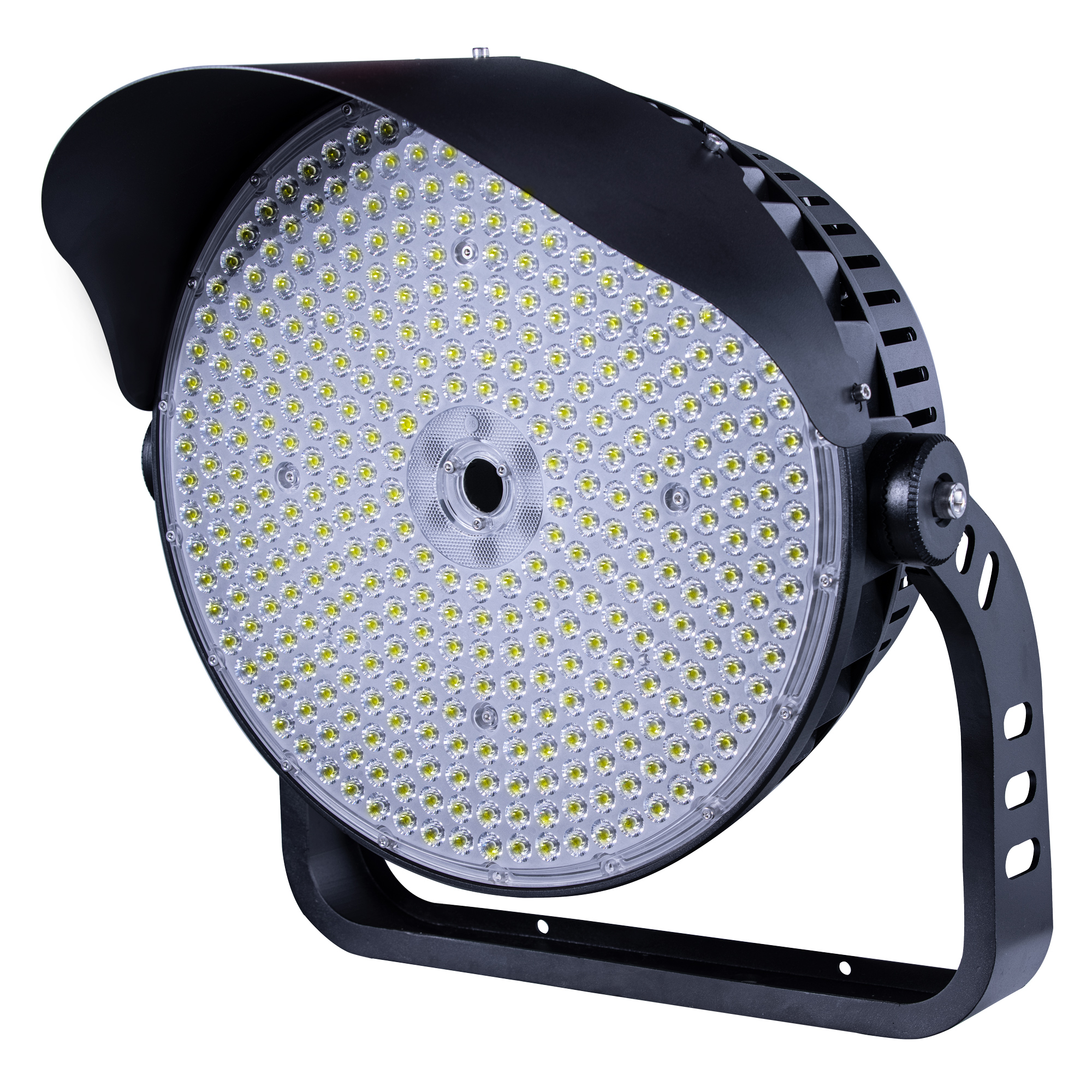 round spotlight 800w side view MFL-R800-3