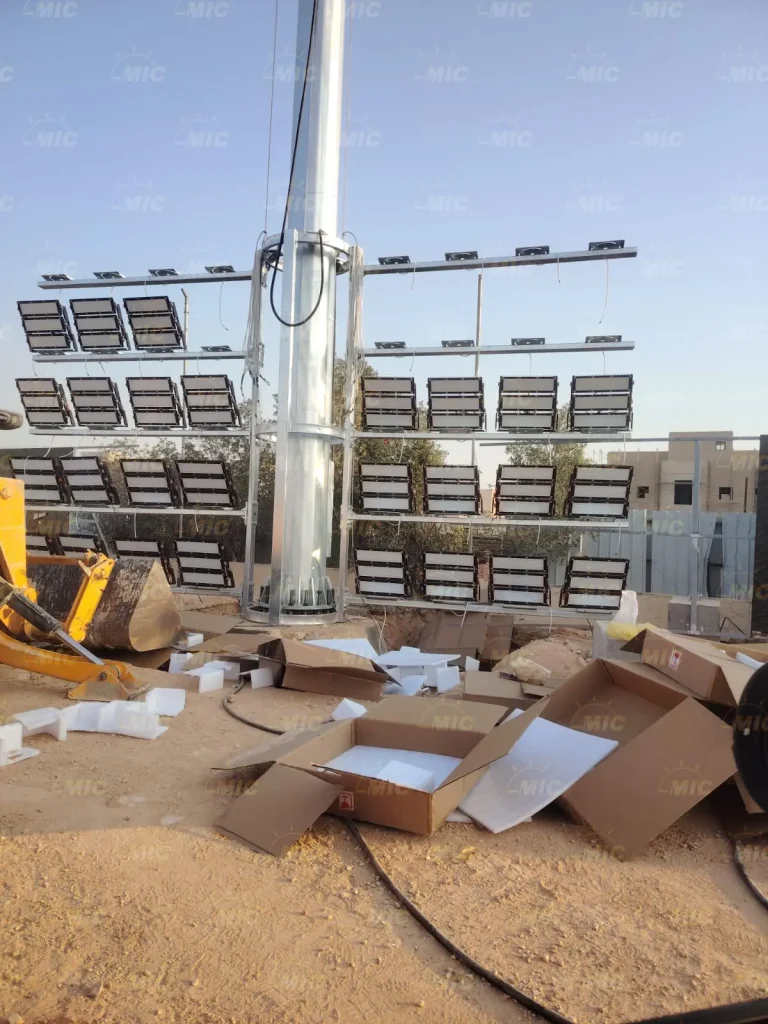 2000W LED High Mast Lighting Project in Saudi Arabia