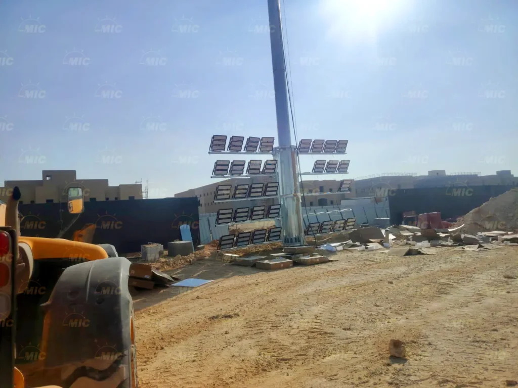 2000W LED High Mast Lighting Project in Saudi Arabia
