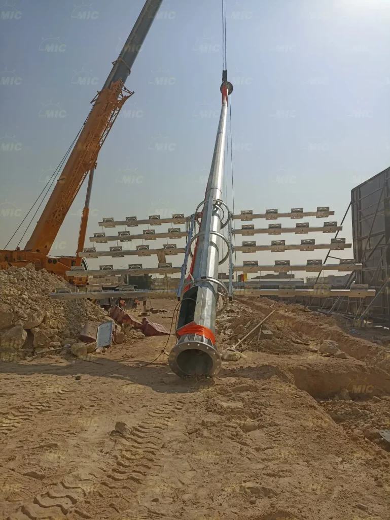 2000W LED High Mast Lighting Project in Saudi Arabia