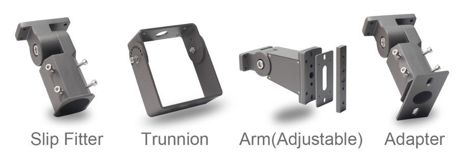 Different interfaces for street light arms