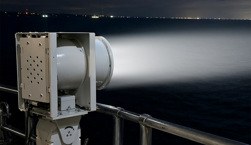 LED Search Light Applications in Ports, Harbors and Offshore Platforms