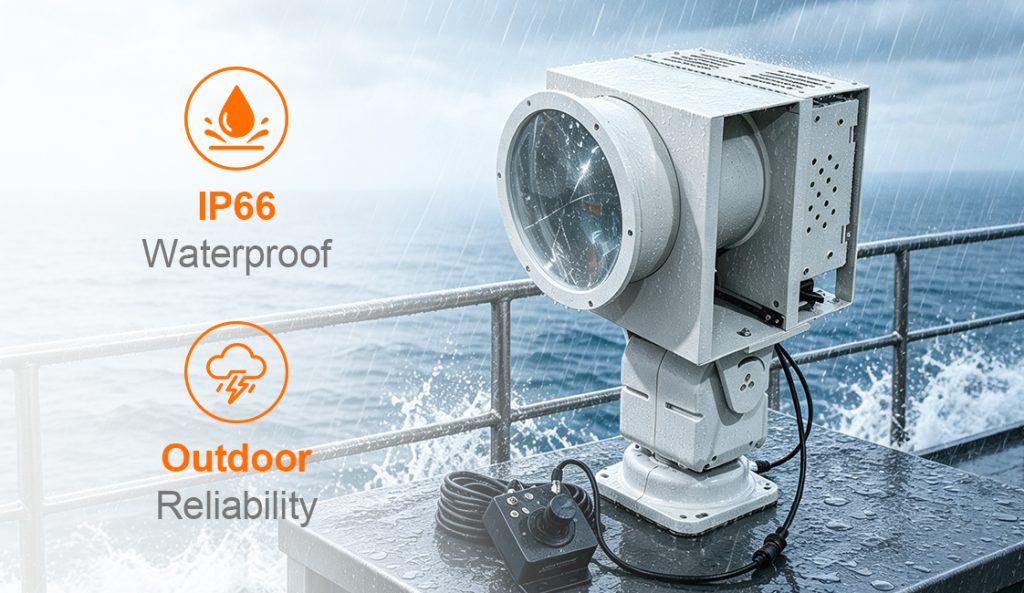 LED Search Light Applications in Ports, Harbors and Offshore Platforms